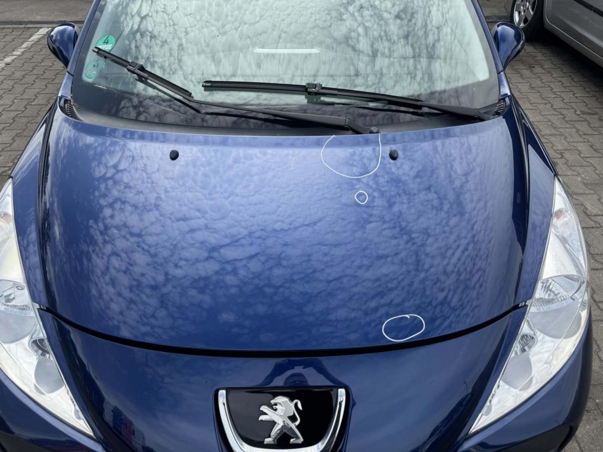Peugeot 207SW original Motorhaube KPL Montebello blau Bj.2009